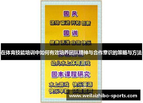 在体育技能培训中如何有效培养团队精神与合作意识的策略与方法